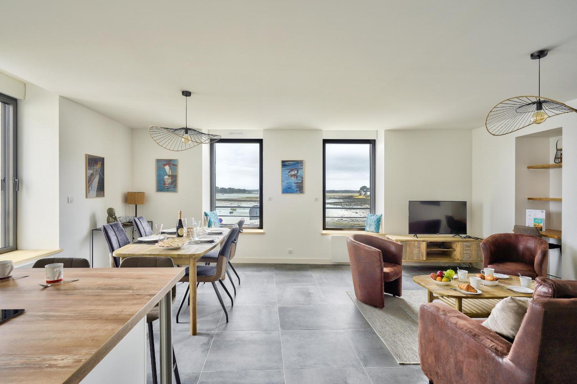 Appartement 4 Personnes Avec Vue Mer Ile-Tudy Bagian luar foto